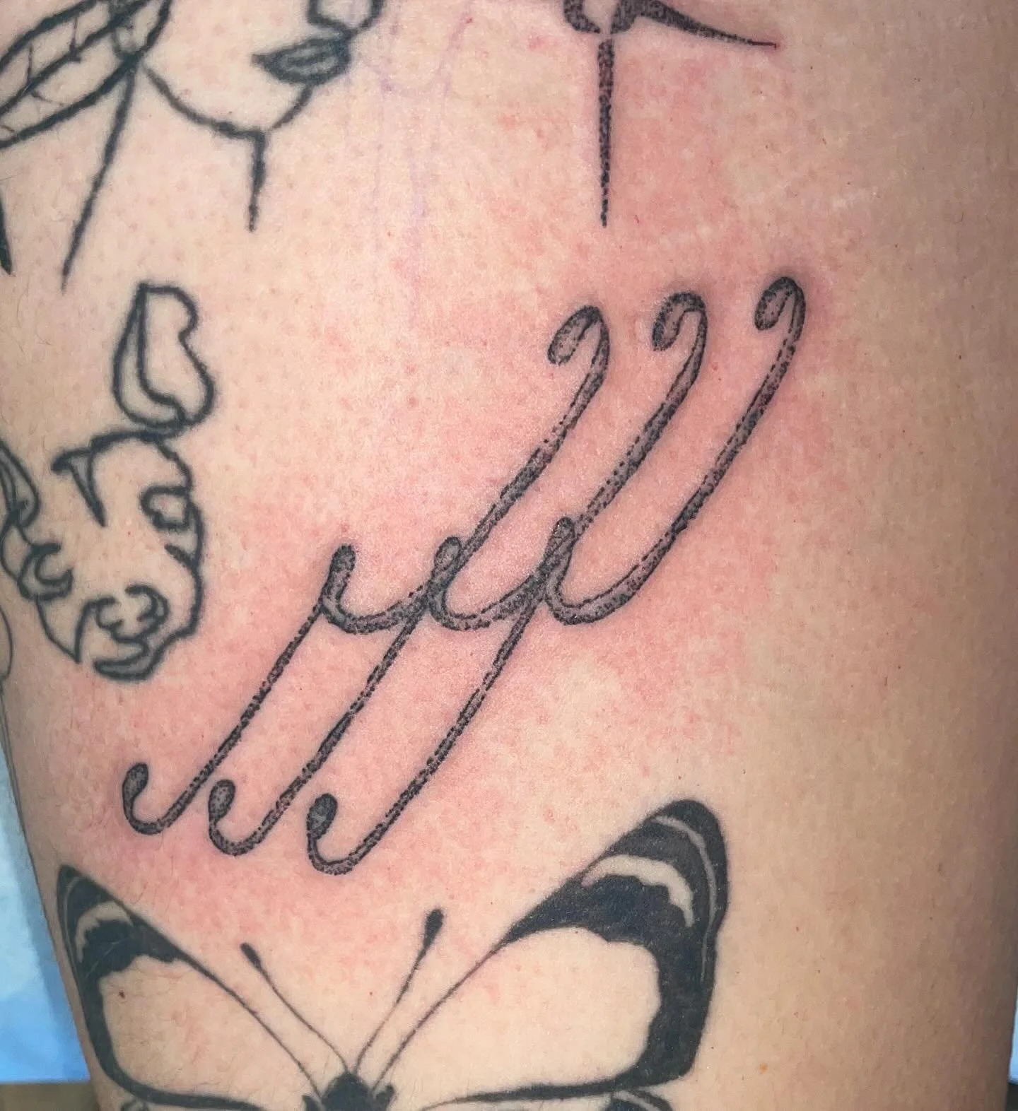 i <3 tattooing myself when im in a bad mood.  On me, by me with lots of numbing cream