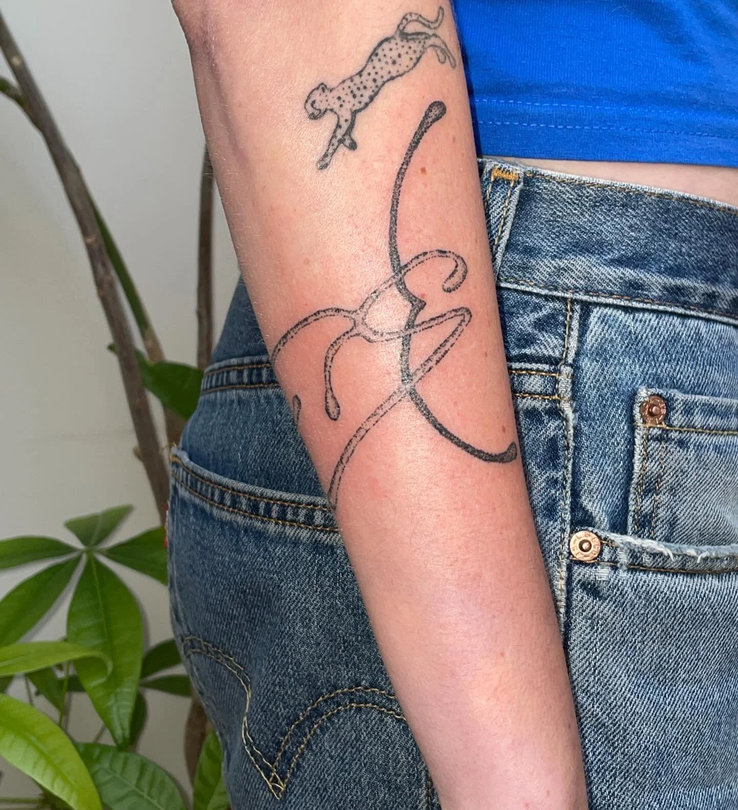 handpoked stippled abstract for Redd <3