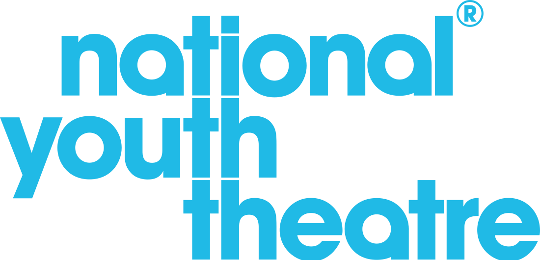Logo of the National Youth Theatre in blue text.
