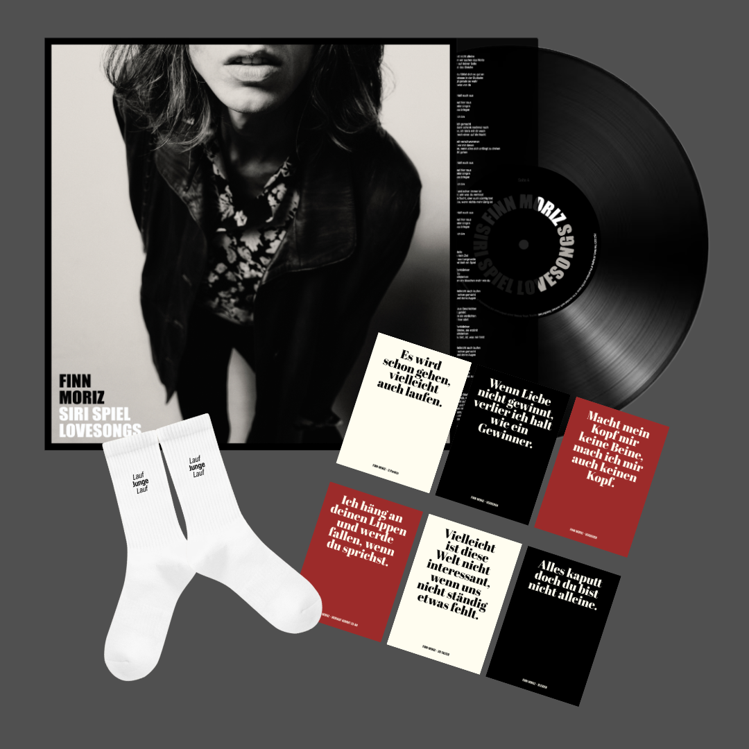 Bundle SIRI SPIEL LOVESONGS (signierte Vinyl + Socken + Lyrik-Postkarten)