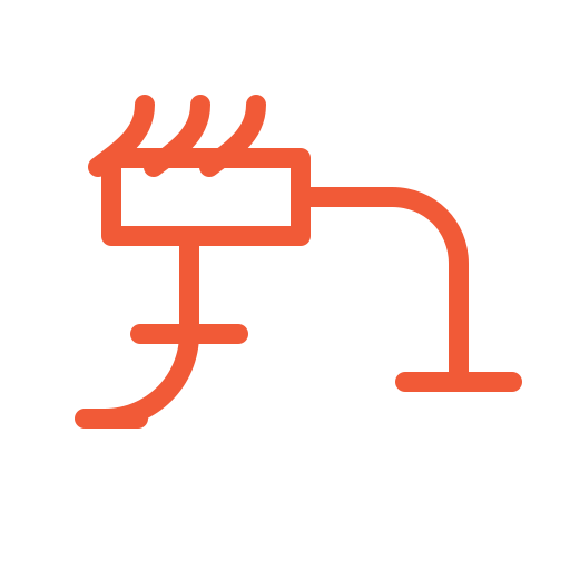 Illustration of a Chinese hot pot with steam rising from it connected to a container, suggesting a cooking or food concept.