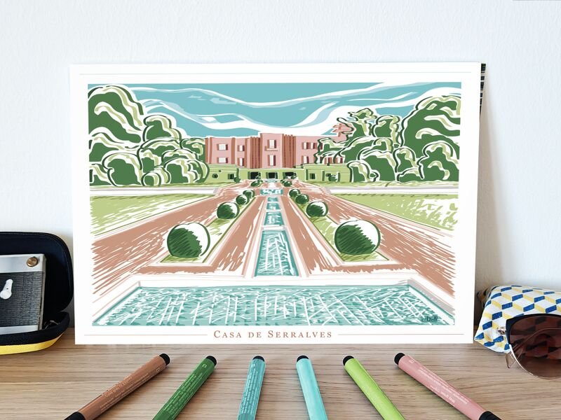 J’ai dessiné la Casa de Serralves à Porto