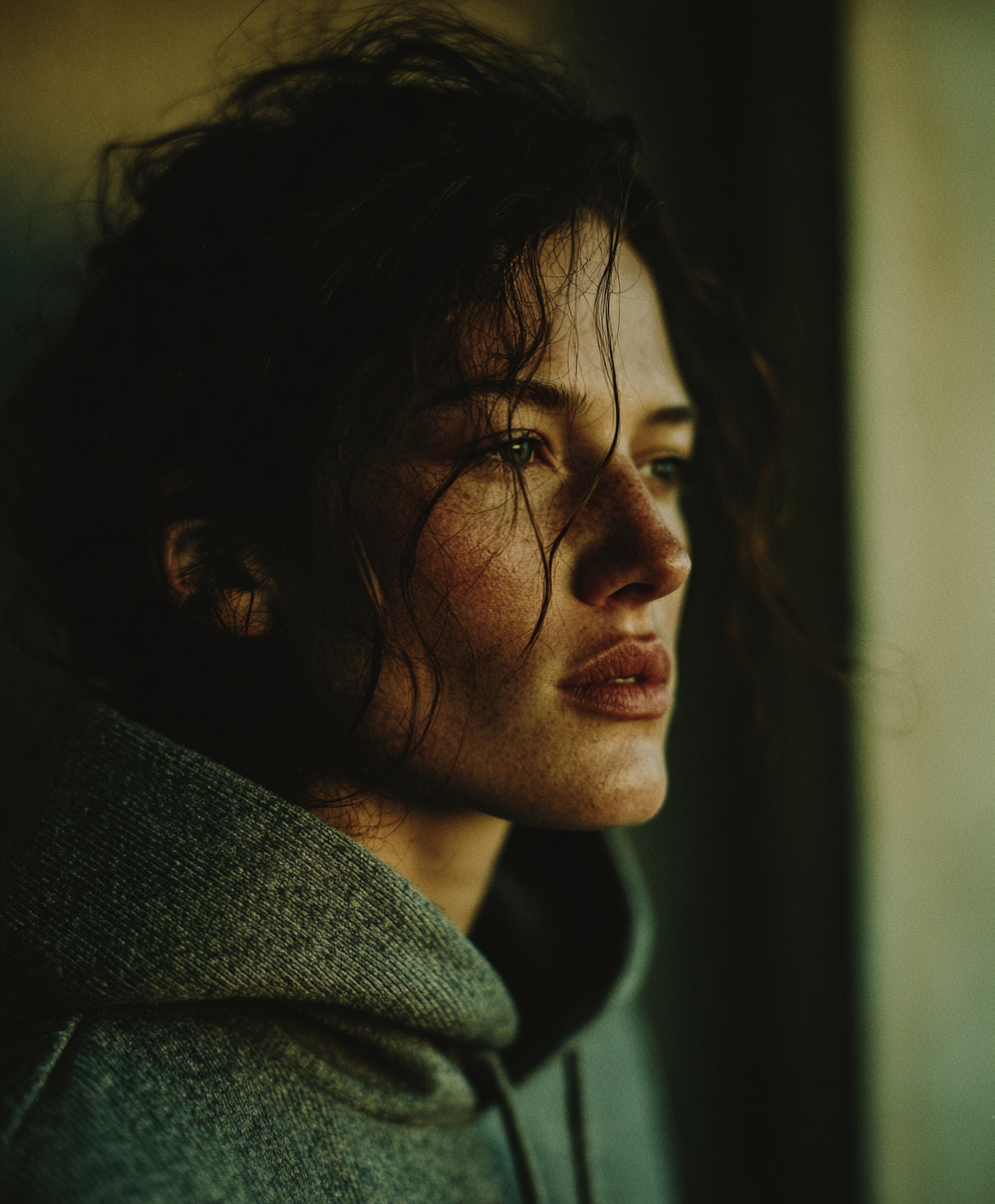 Editorial Portrait in Hoodie mit klarer Silhouette – Corporate Fashion von Studio ARTVÉA
