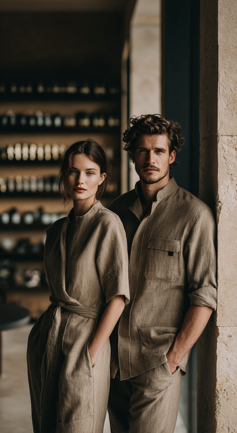 Spa Team in hochwertiger Teamwear als Beispiel für individuelle Servicekleidung, Wellness Bekleidung und Hospitality Bekleidung von Studio ARTVÉA.