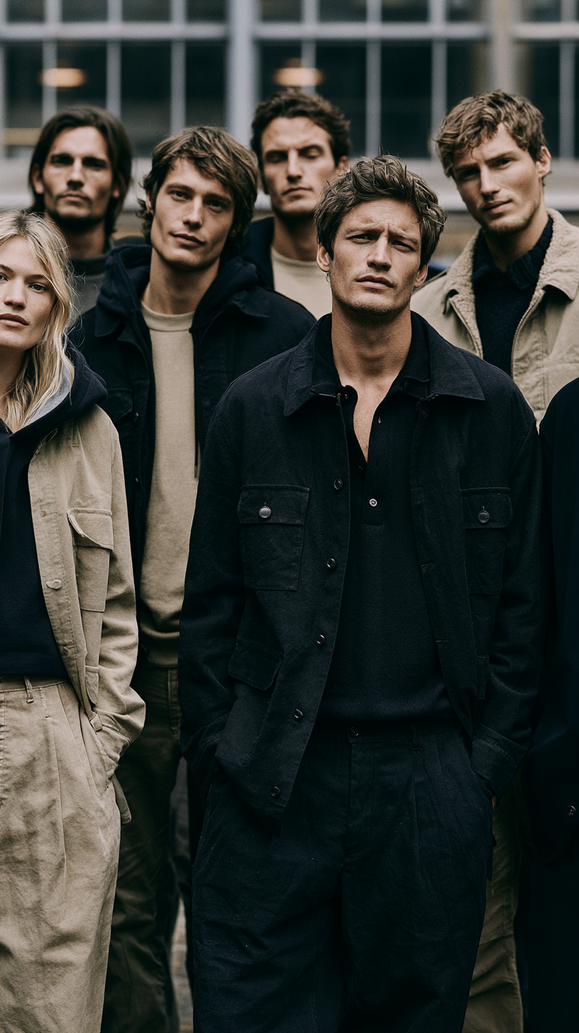 Team in moderner Corporate Fashion als Teil einer Markenidentität