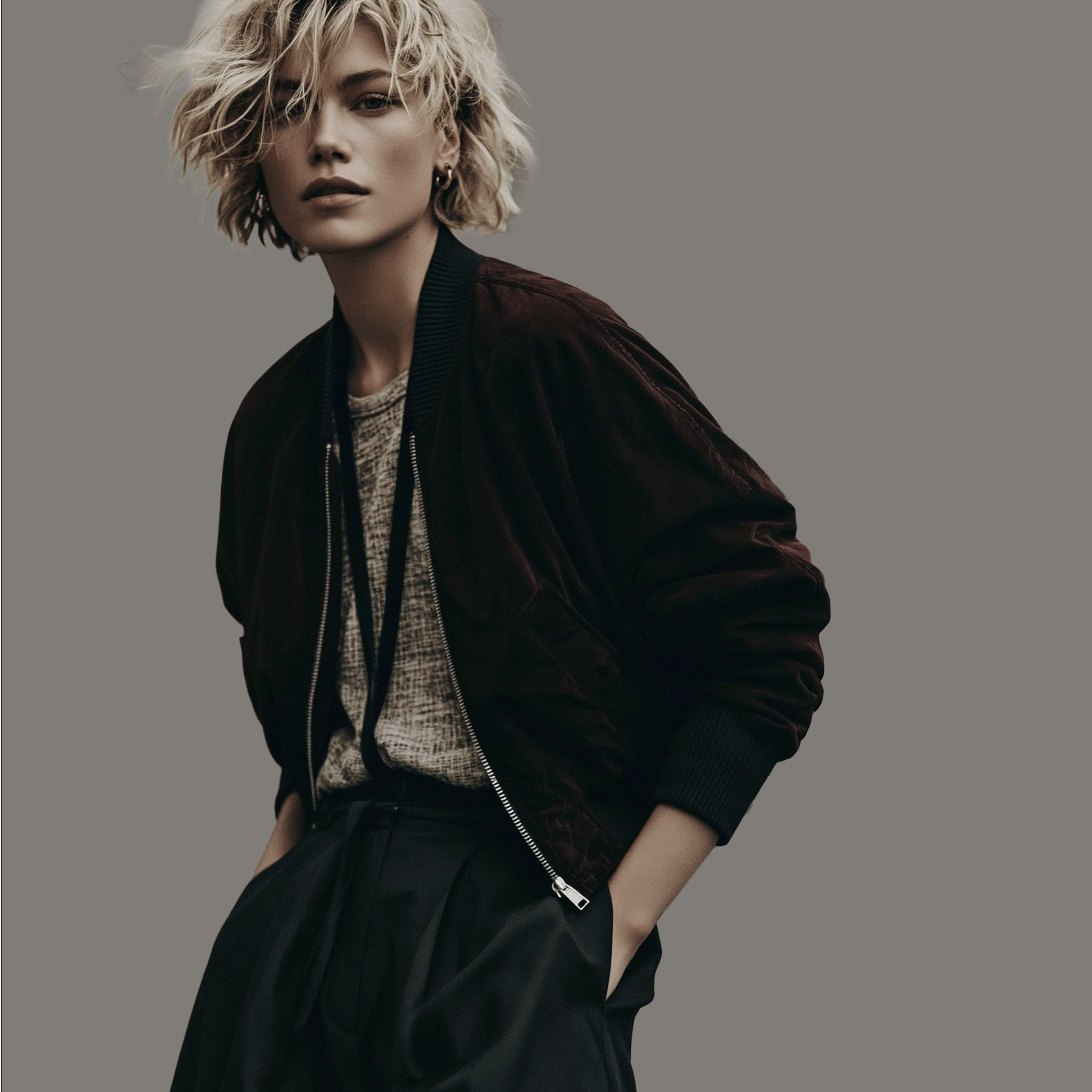 Bomber Jacket von Studio ARTVÉA als moderne Outerwear für Brand Apparel, Teamwear und textile Markenidentität.