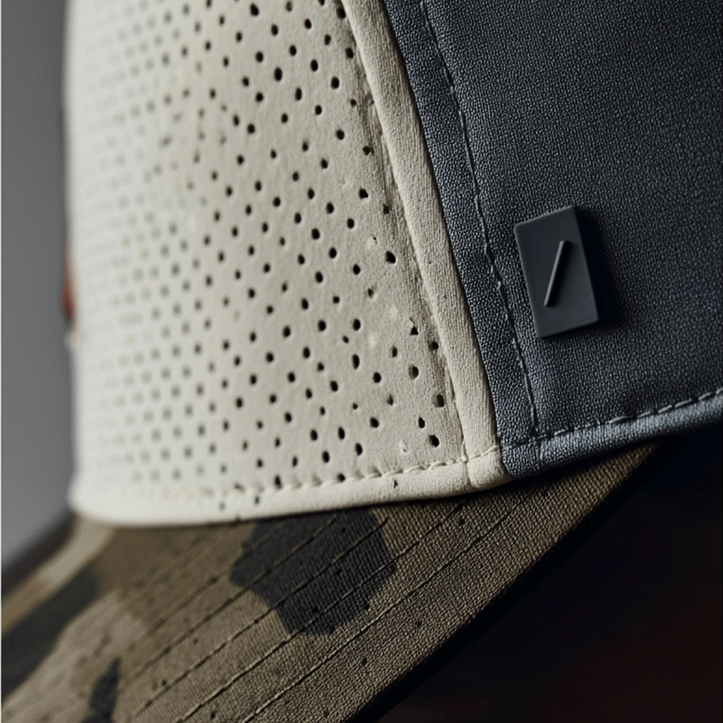 Sportliche Cap von Studio ARTVÉA mit Materialdetail, Branding und präziser Verarbeitung für moderne Brand Apparel Systeme.