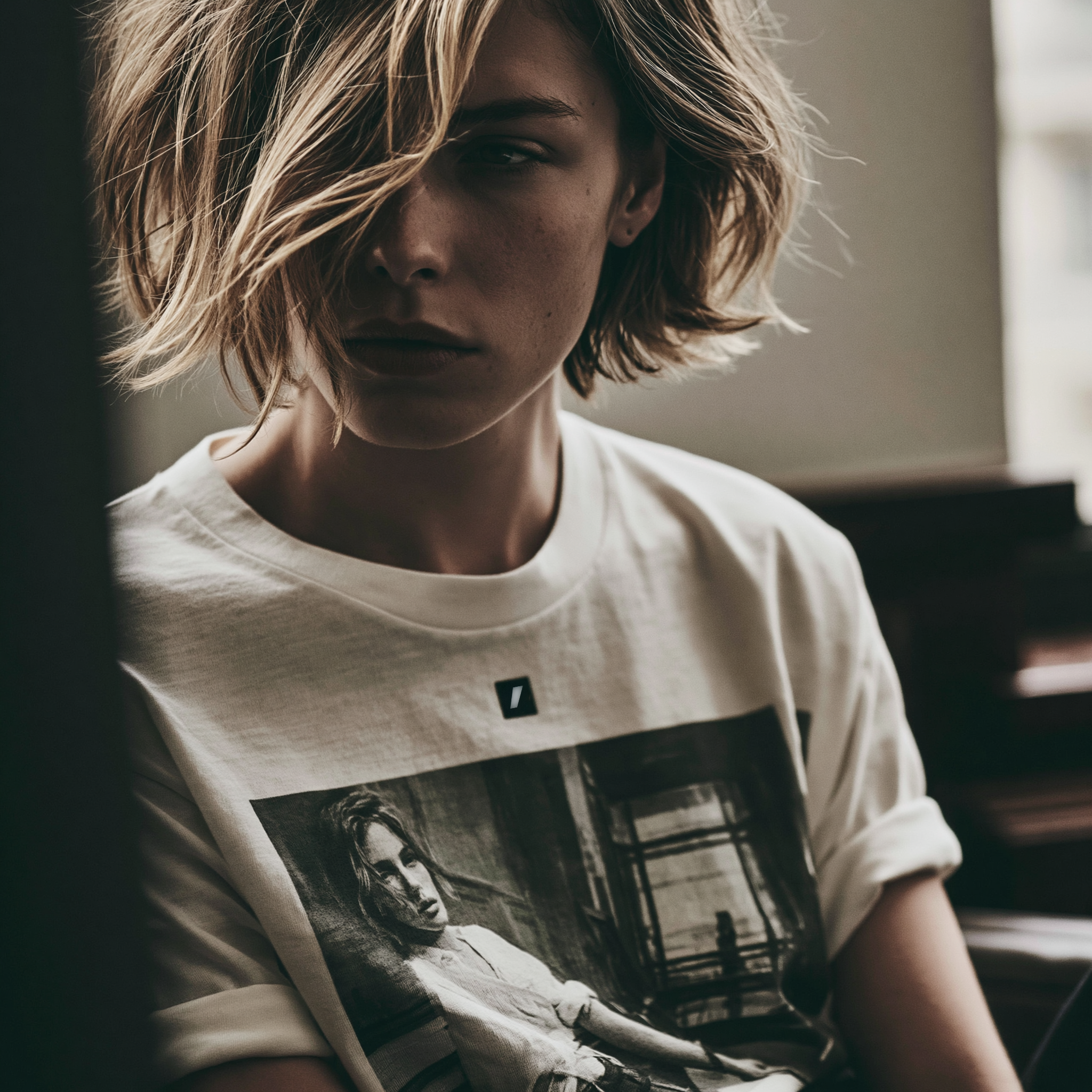 Editoriales Graphic Tee von Studio ARTVÉA mit modernem Print als hochwertiges Brand Apparel für Markenauftritte.