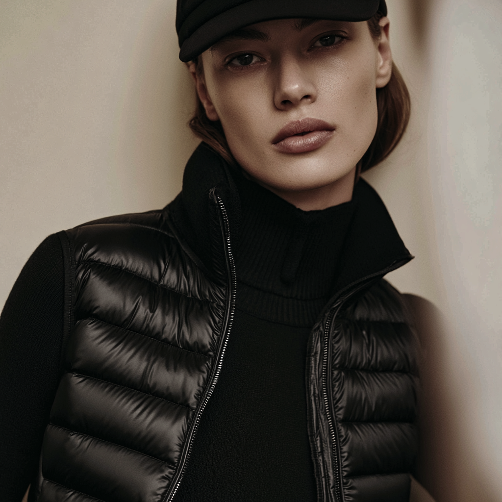 Women’s Puffer Vest von Studio ARTVÉA als modernes Outerwear Piece mit luxuriöser Steppung und editorialem Look.