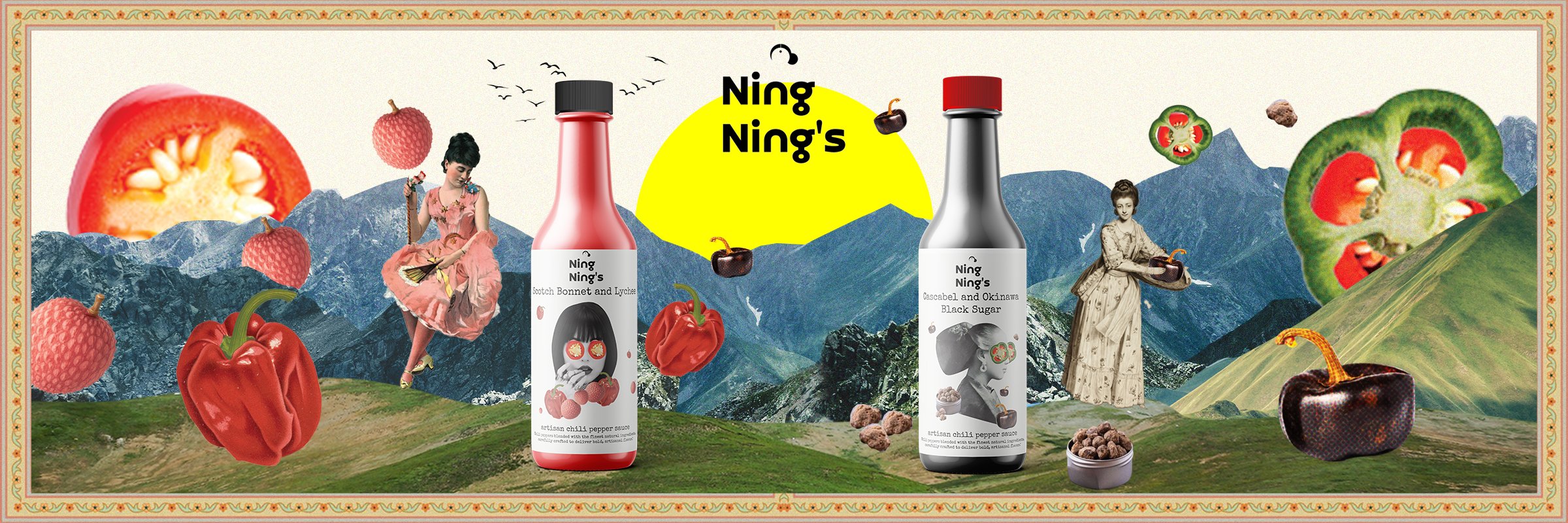 Ning Nings Artisan Pepper Sauce Collage