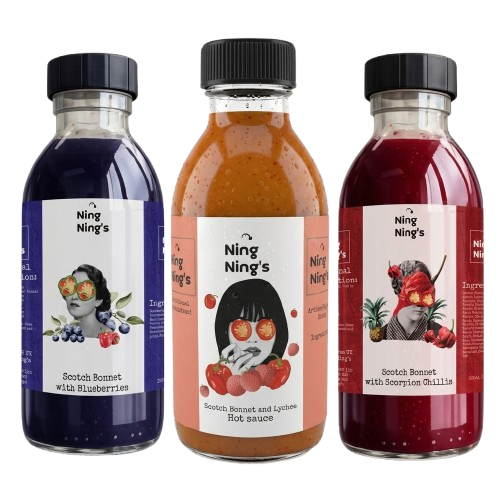 Ning Ning's Hot Sauce Trio -  Three bottles. Three stories..