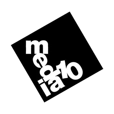 Text reading "media" and "101" in a stylized, tilted, black background.