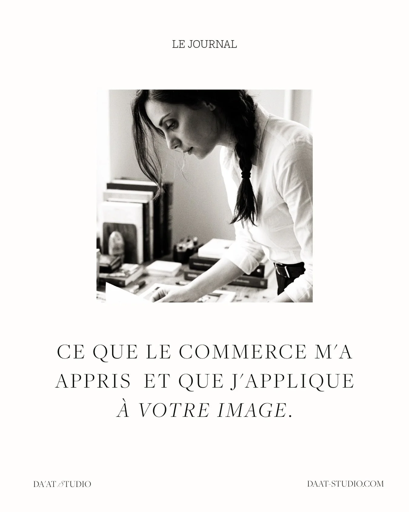 Avant Da&rsquo;at Studio, je g&eacute;rais des espaces de vente. Et cette exp&eacute;rience a tout chang&eacute; dans ma fa&ccedil;on de travailler.

Dans le commerce, chaque d&eacute;tail est pens&eacute; pour guider le client vers la d&eacute;cisio