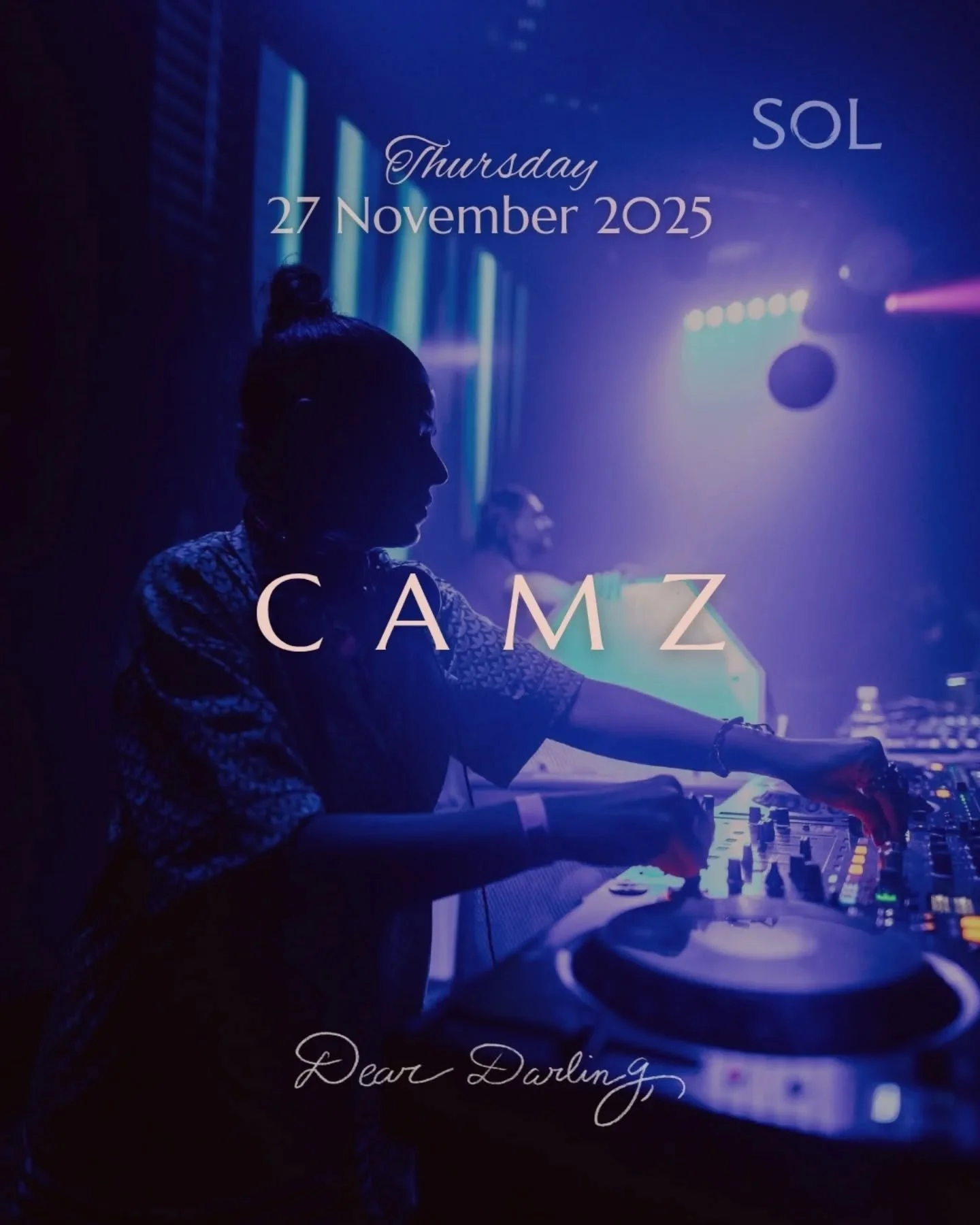 Introducing @camz_music &rarr;  Our headliner for our next chapter of SOL After Dark at @deardarlingmayfair

Thursday 27 November | 11 PM &ndash; Late

Swipe for a glimpse of what&rsquo;s coming 👀

🔗 RSVP in bio

SOLEventsUK #SOLAfterDark #DearDarl