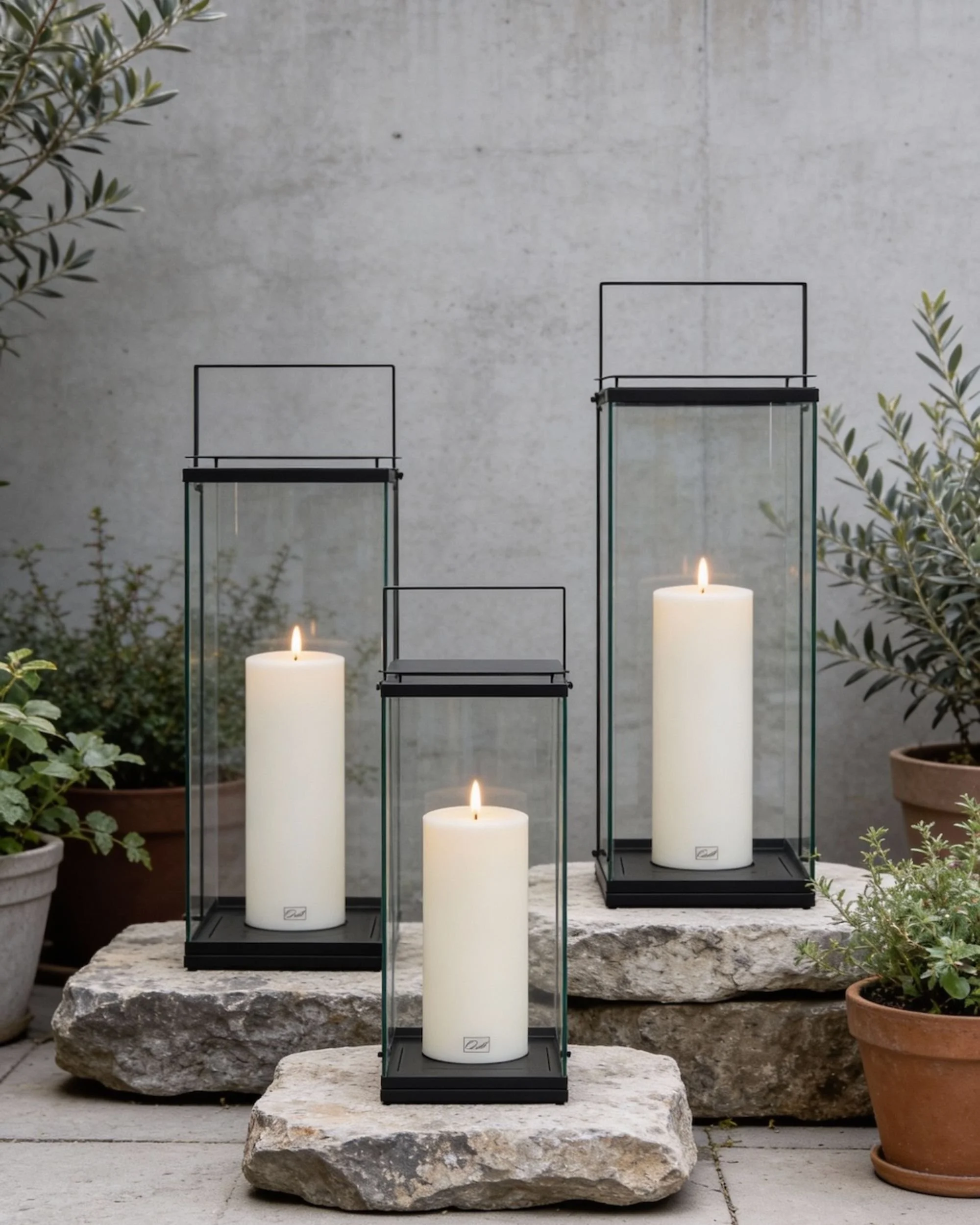 Stearinlys i lykter fra Qult design