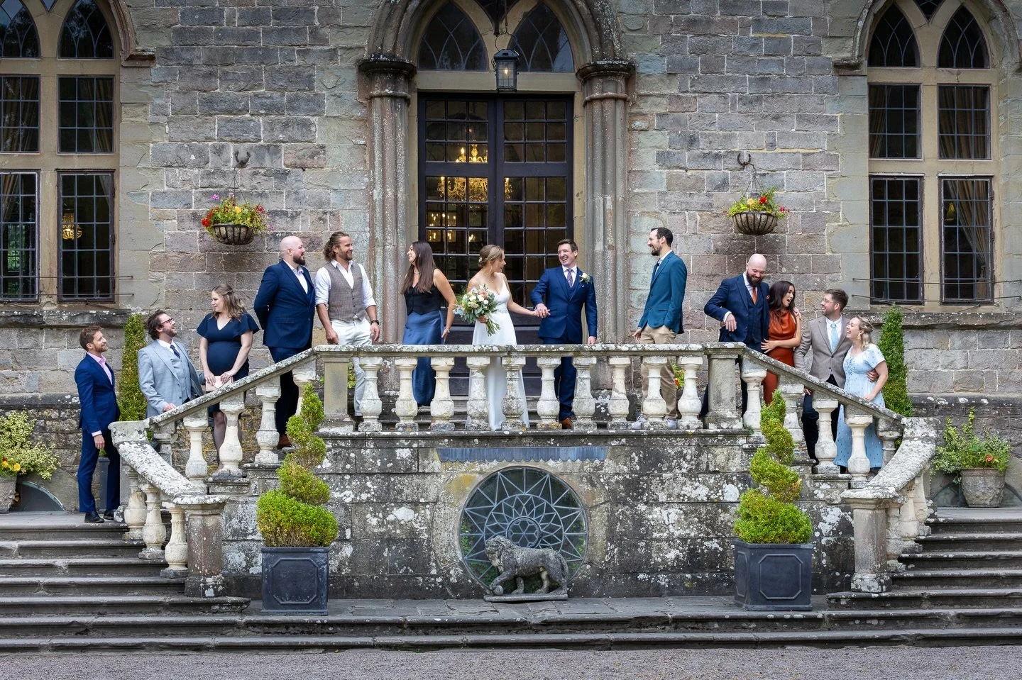 The bride &amp; groom, surrounded by close friends.

Natural wedding photography across Hertfordshire, London &amp; the South-East 📸

#HertfordshireWeddings
#LondonWeddingPhotographer 
#UKWeddingPhotographer
#DocumentaryWeddingPhotography
#SteveLyne