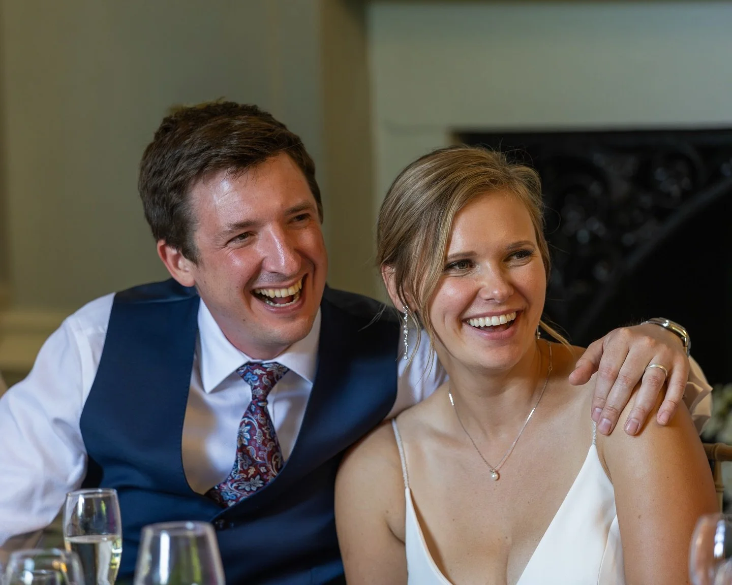 Kristina &amp; Ben during the speeches - wrapped up in the moment.

Natural wedding photography across Hertfordshire, London &amp; the South-East 📸

#HertfordshireWeddingPhotographer #LondonWeddingPhotographer
#UKWeddingPhotographer
#DocumentaryWedd