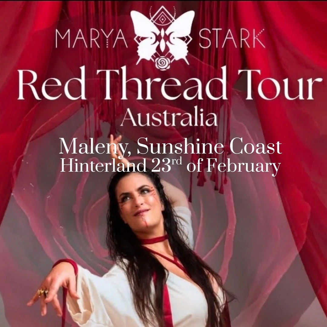 ✨ An Exquisite Day with a True Song Alchemist ✨ of womb, lineage, rose &amp; waters ~ Marya Stark ~ 

February 23rd 2026
Tickets will be avail within the next few days - link will be in bio .

For the very first time, Marya is visiting Australia 🌏 a