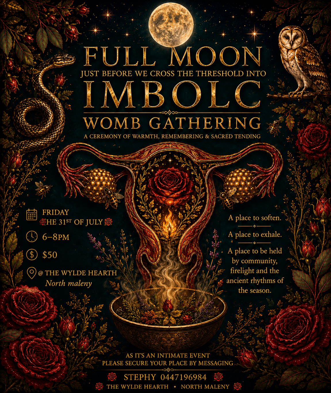 Womb Gathering in the threshold of the Full Moon &amp; Imbolc