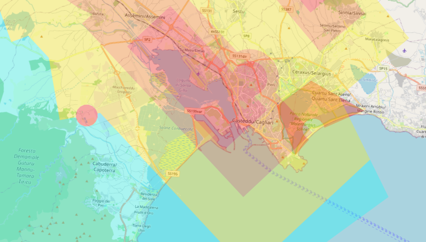 Rilievo aereo Cagliari – Mappa D-Flight, permessi e normative