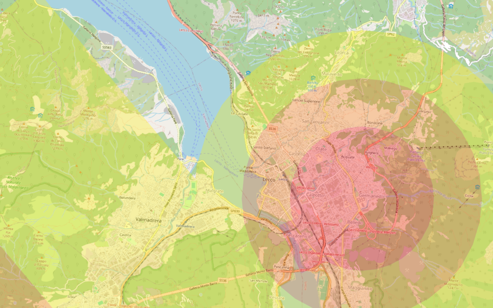 rilievi lecco ispezioni industriali mappa dflight