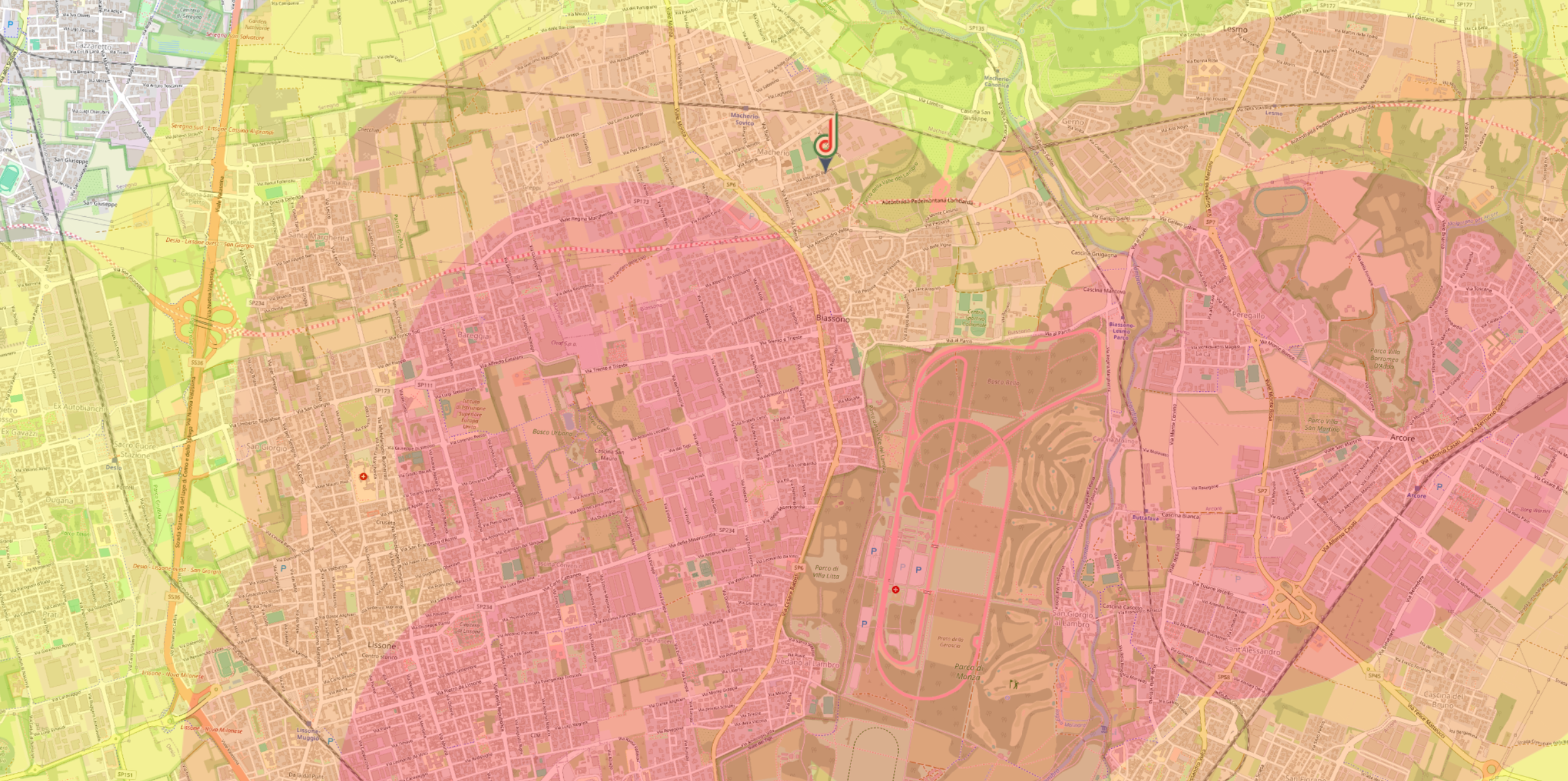 rileivi e ispezioni industriali monza e brianza mappa dflight