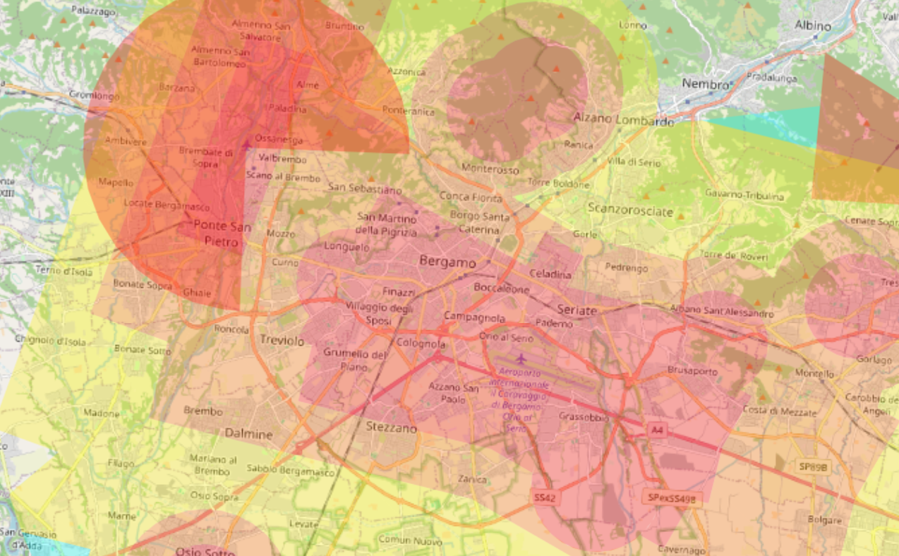RILIEVI BERGAMO MAPPA DFLIGHT