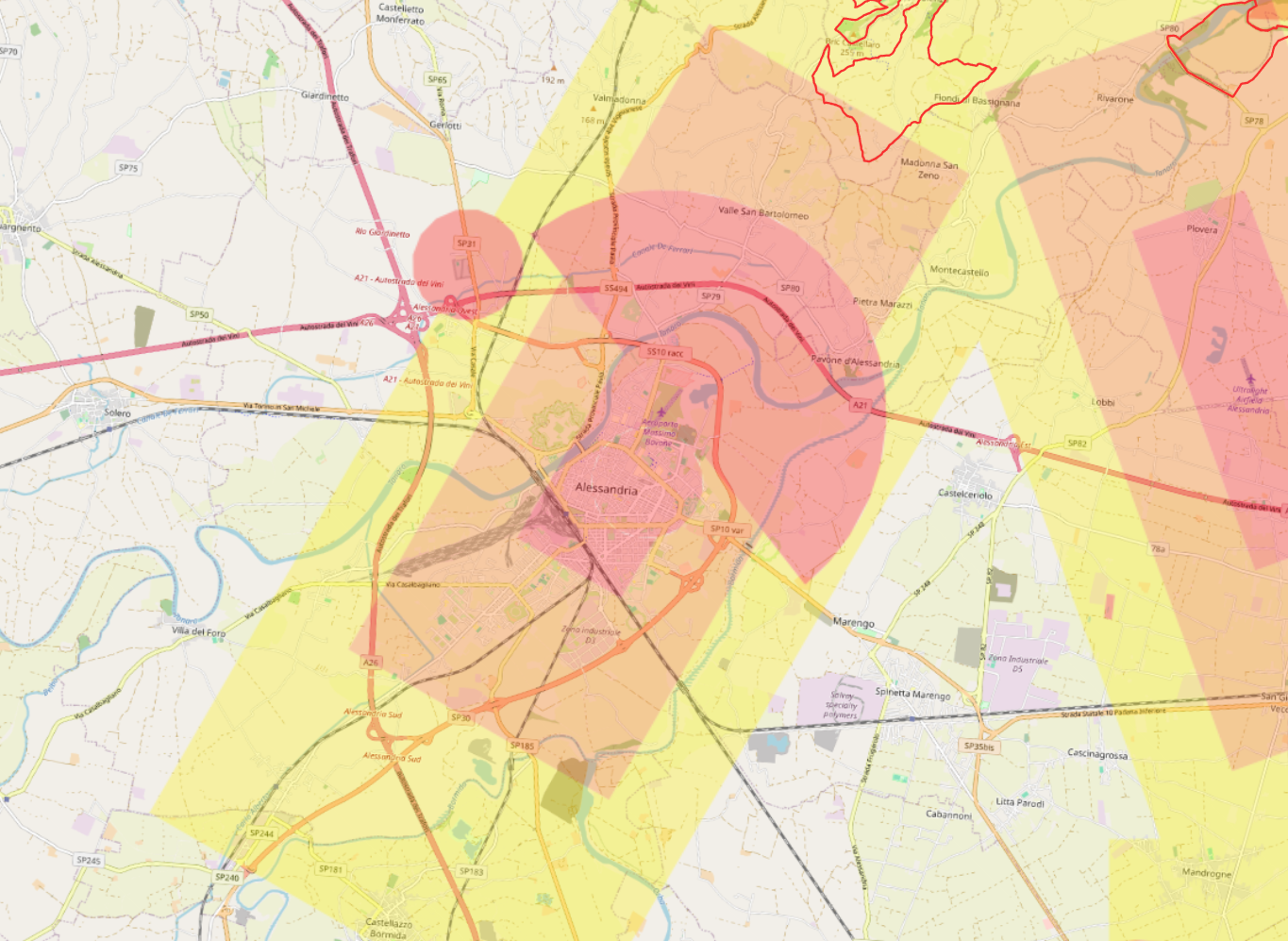rilievi e ispezioni ad alessandria mappa dflight atz