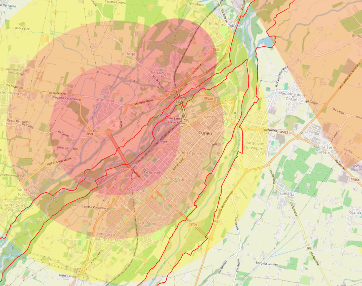 Rilievo aero con drone e ispezioni a cuneo mappa dflight atz e permessi