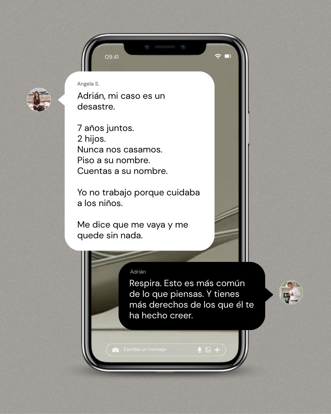 'Mi caso es un desastre. No estoy en la escritura, no trabaj&eacute; en a&ntilde;os, no estamos casados. Me dice que me vaya sin nada.'

Este tipo de mensaje lo recibo m&aacute;s de lo que imaginas.

Y la respuesta siempre es la misma:
❌ Que no est&e