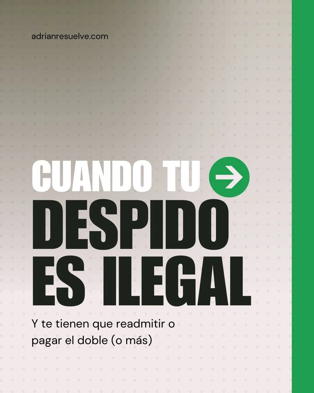 Un despido NULO no es lo mismo que un despido improcedente.

Con improcedente, cobras indemnizaci&oacute;n y te vas. Con NULO, la empresa tiene que readmitirte en tu puesto o pagarte una indemnizaci&oacute;n mayor + todos los salarios desde el despid
