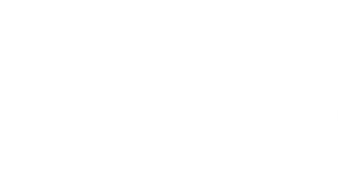 Logo for the 2025 Global Forum on Degrees, featuring a circular icon and bold text.