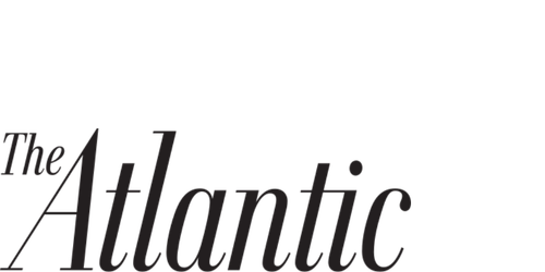 The logo of 'The Atlantic' magazine in black on a white background.