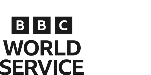 BBC World Service logo with white background and black text.