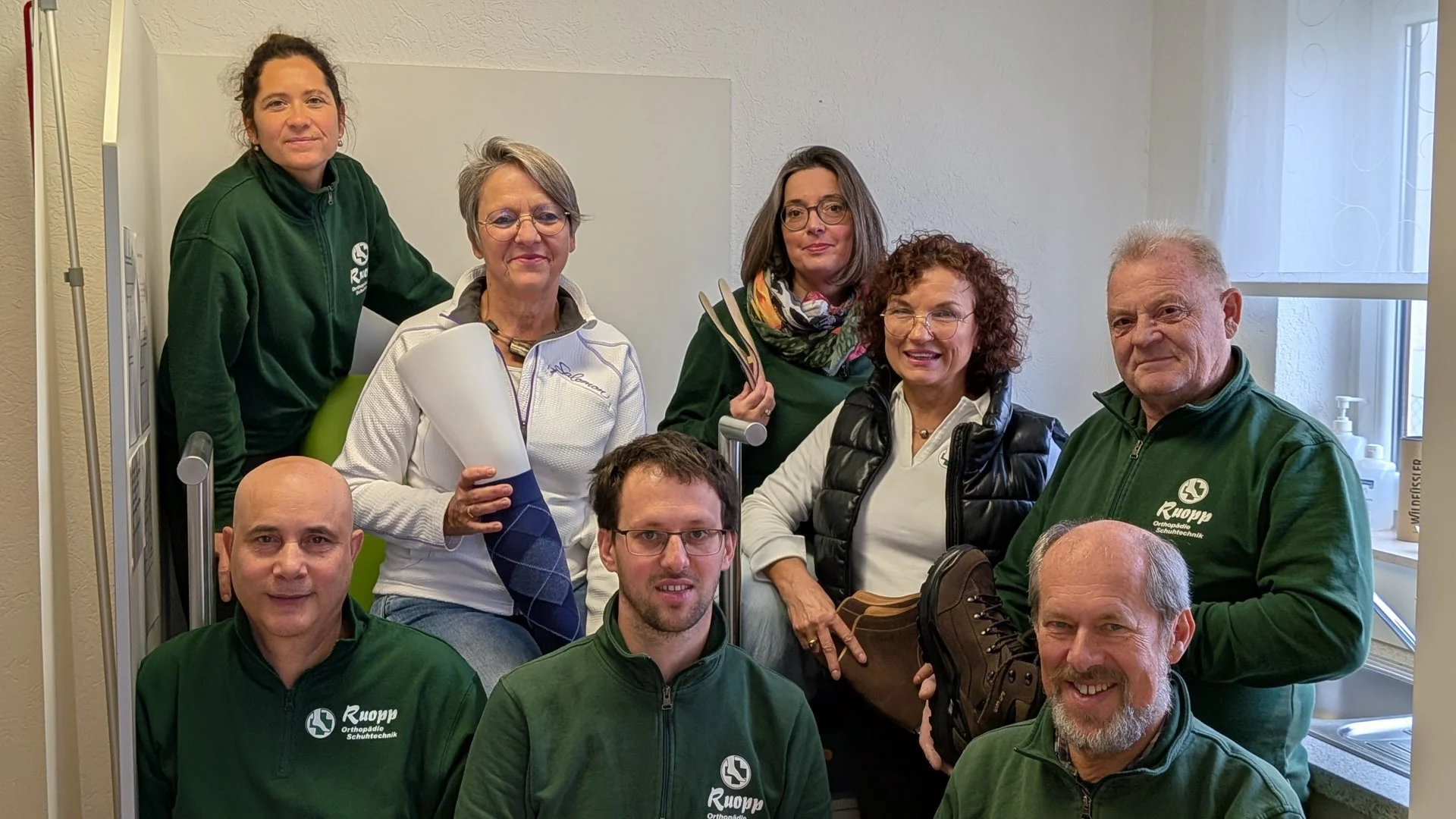 Das Team von Ruopp Orthopädie-Schuhtechnik aus Wain – kompetente Beratung und Handwerk im Bereich Orthopädieschuhe
