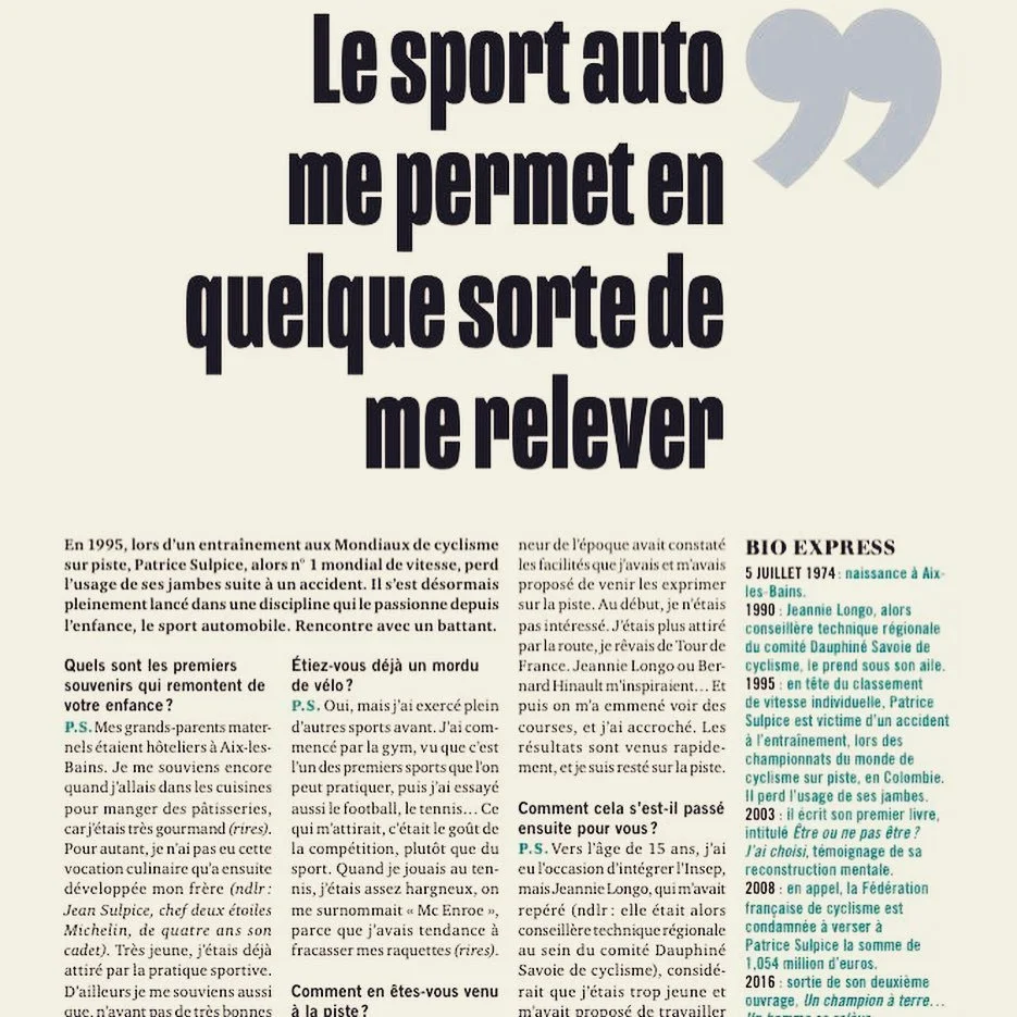 #interview #lavienouvelle #presse #journalistes #region #savoie #hautesavoie #alpes #cyclisme #sportauto #sportifdehautniveau
@coolracing @fusalp @jeanlainautomobiles @aubergeduperebise @jeansulpice @ypmedias #patricesulpiceracing #MonGrandDefi2024 #