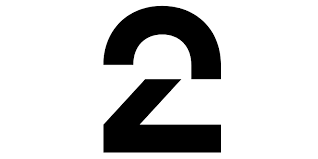 Number two in black font.