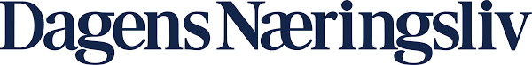 The logo of 'Dagens Næringsliv,' a Norwegian business news publication, featuring its name in bold dark blue letters.
