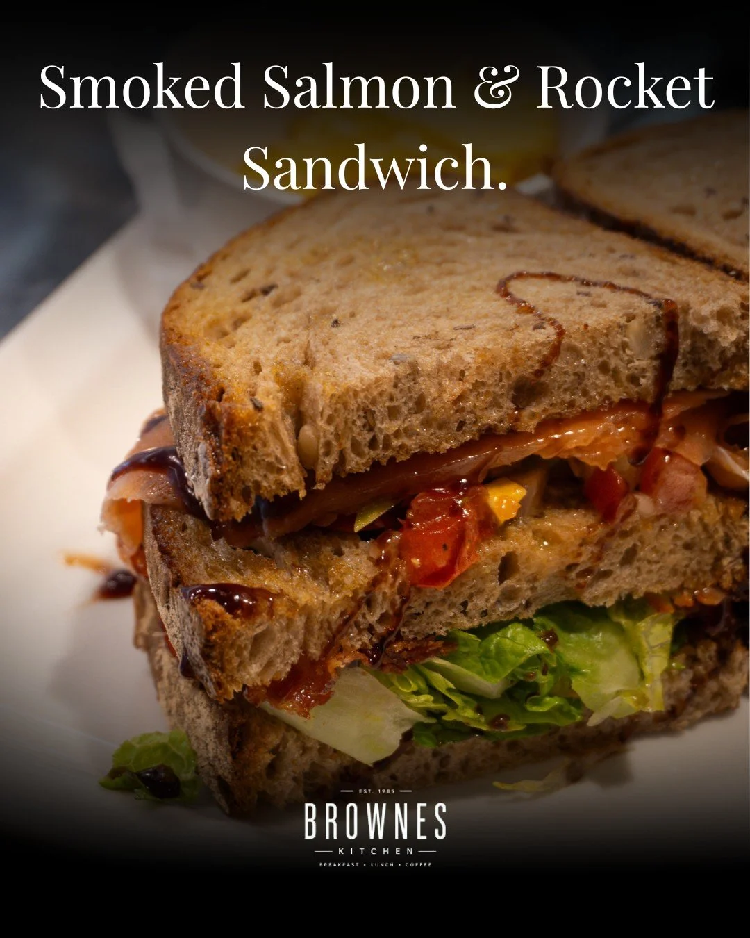 Smoked Salmon &amp; Rocket, Bacon and Avocado &mdash; &euro;12.50 🥪

Smoked salmon, crisp bacon, creamy avocado and fresh rocket, made to order. Come grab yours 👇

BrownesKitchen #Sandymount #Dublin #DublinFood #IrishFood