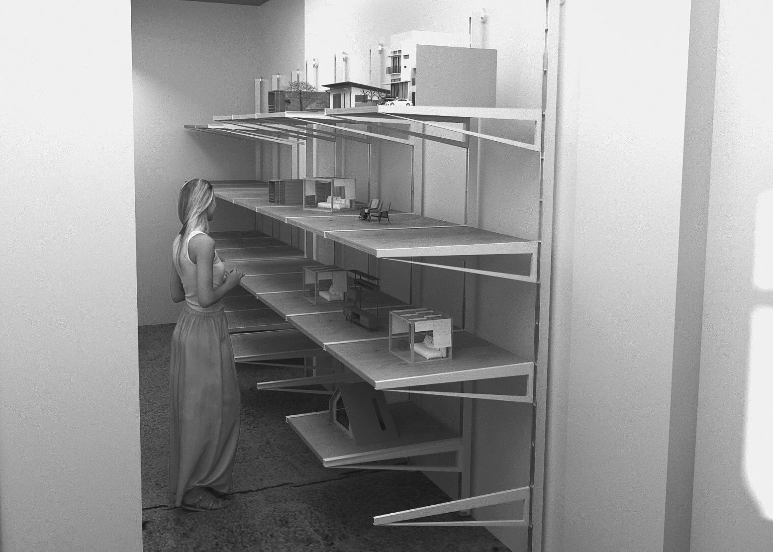 The reserve would offer easy storage for a large quantity of models, aleviating bringing fragile models home at the risk of breaking.