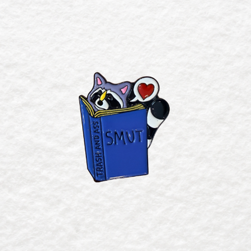 Raccoon Smut enamel pin
