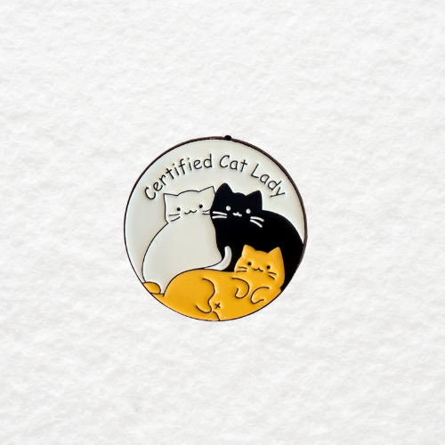 Certified Cat Lady enamel pin