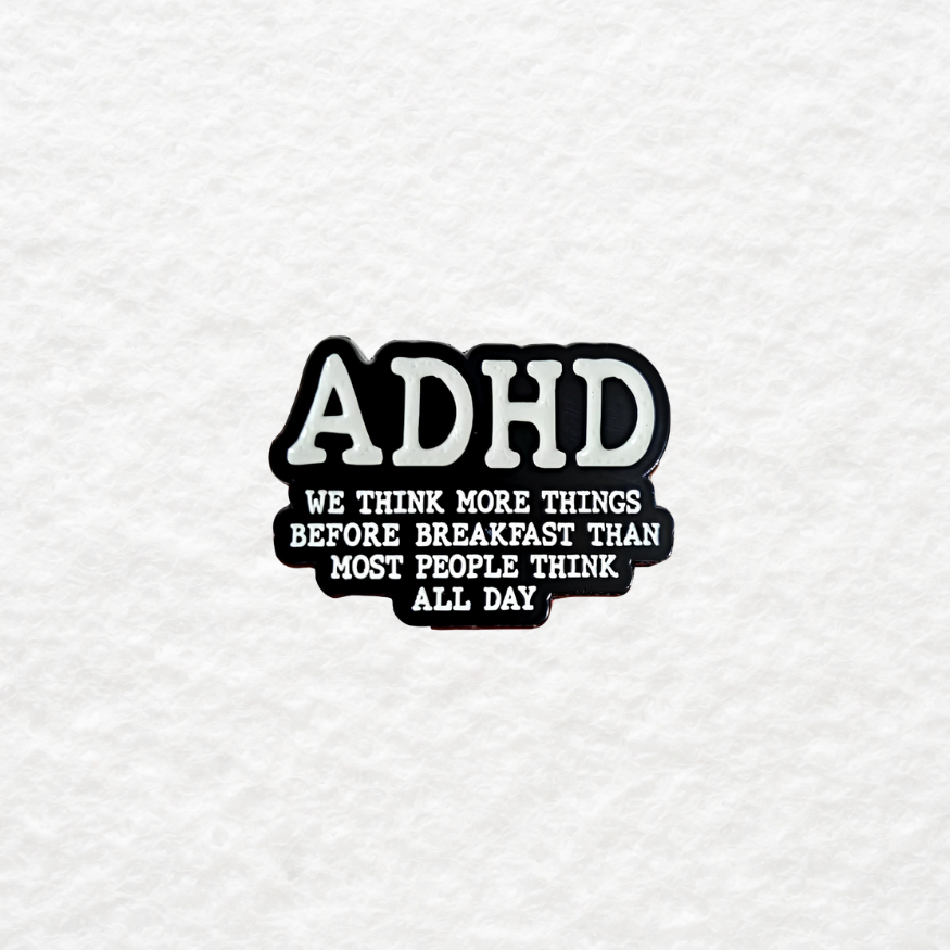 ADHD enamel pin