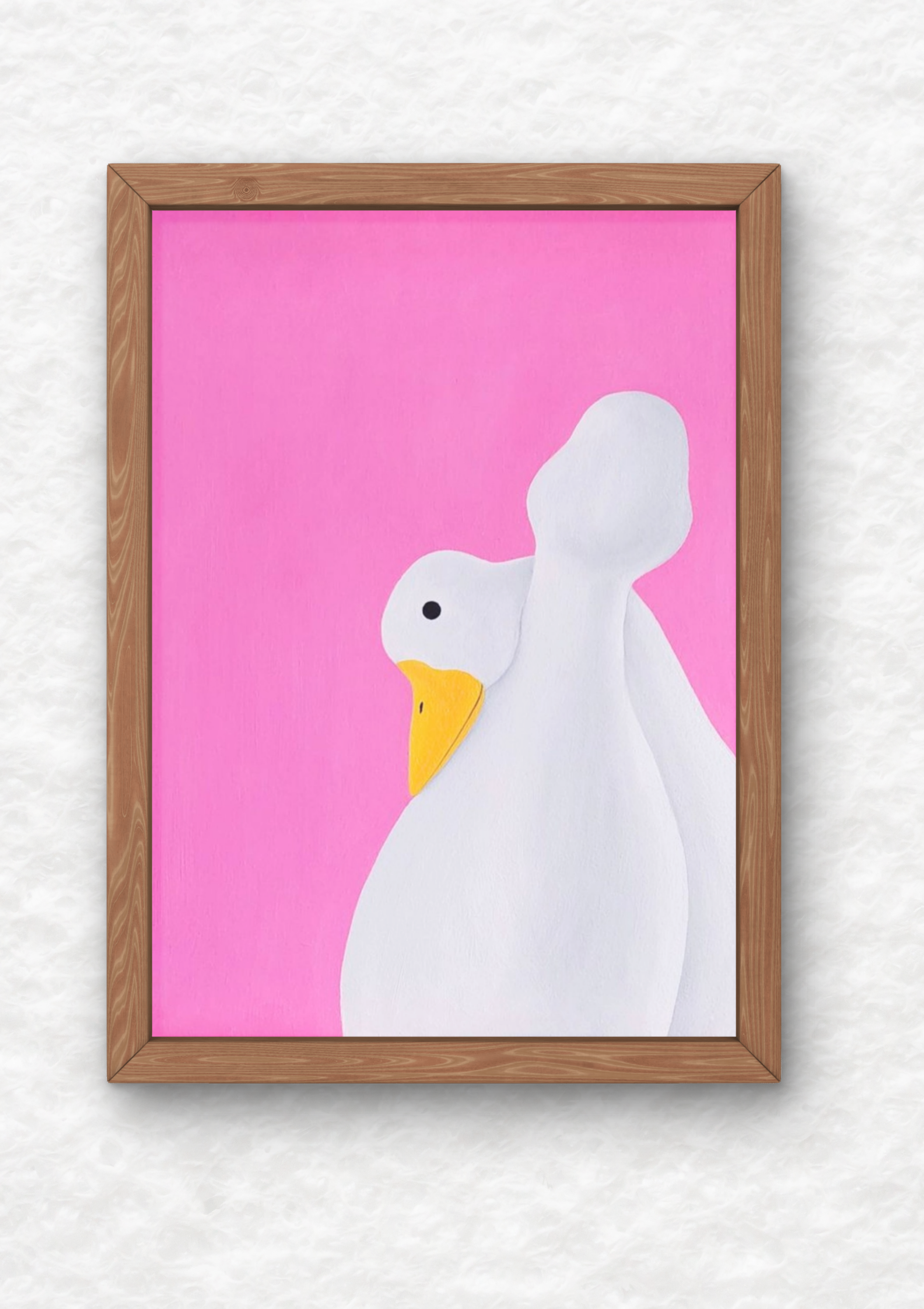 Goose Hug art print