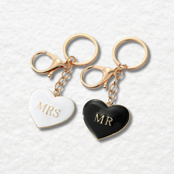 Mr & Mrs & Mr & Mrs key rings