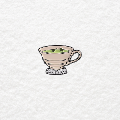 Creativi-tea enamel pin