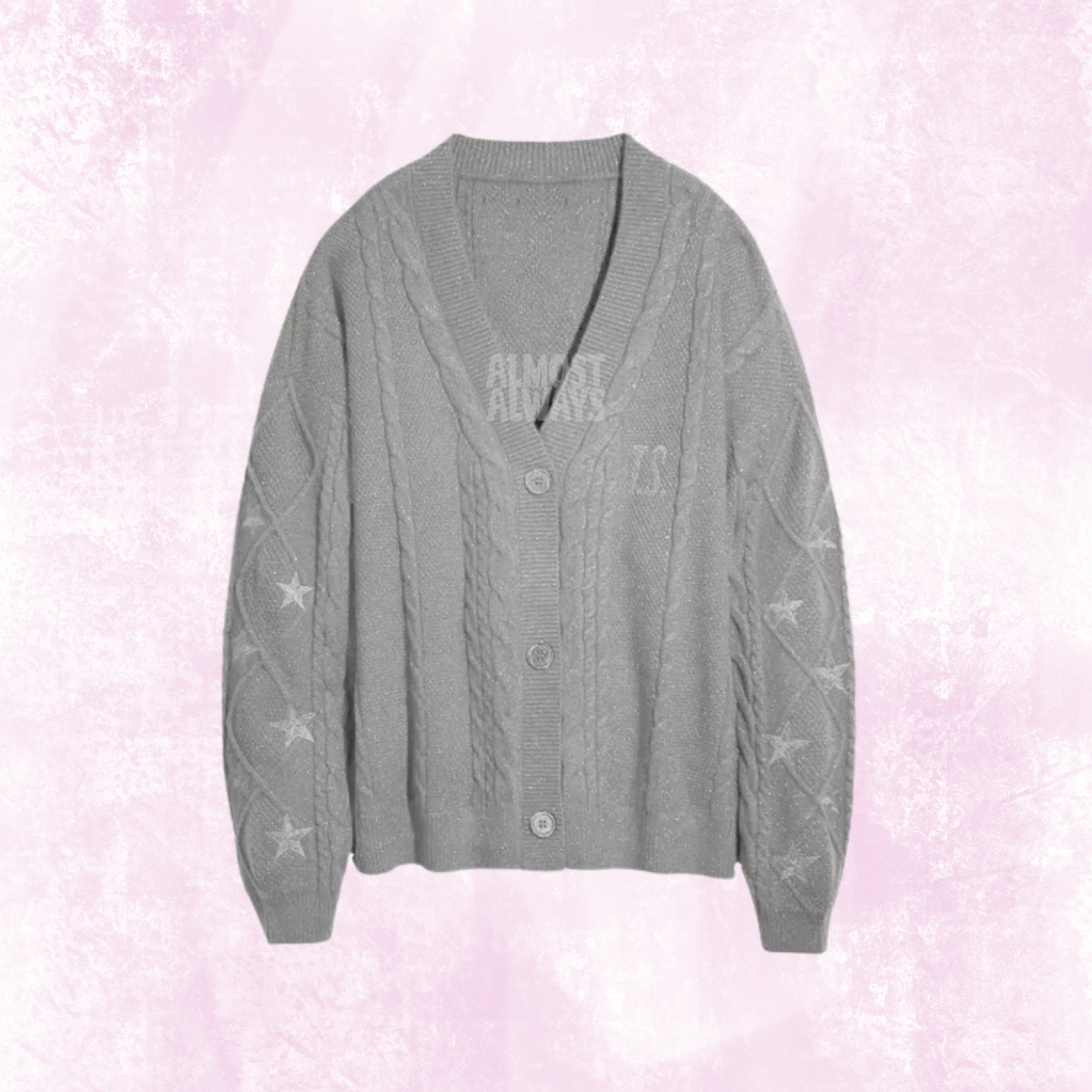 Glitter Cardigan - Grey