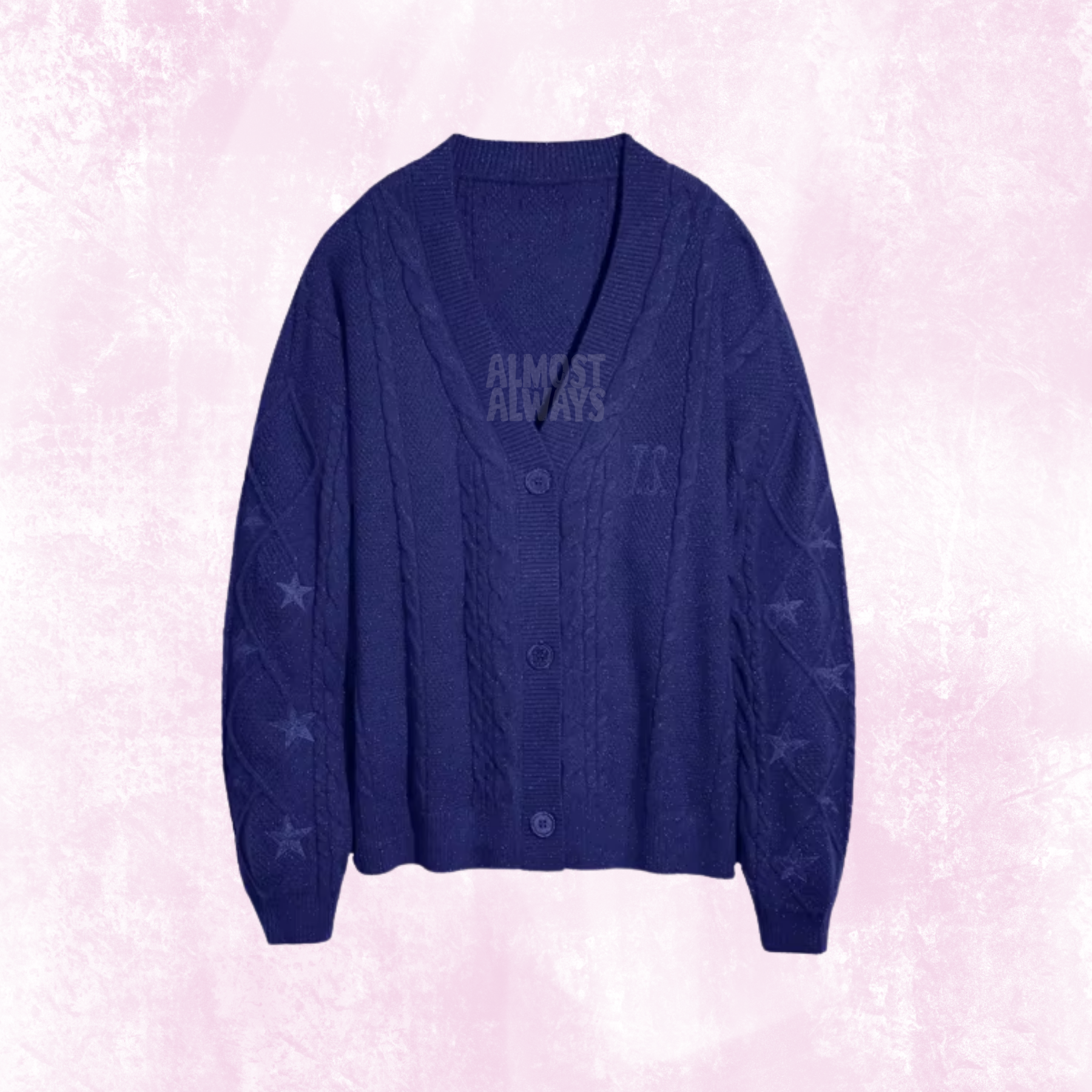 Glitter Cardigan - Dark Purple