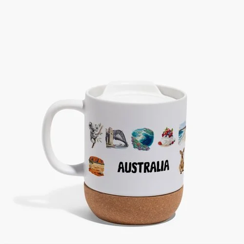 Australian Icons Cork Mug
