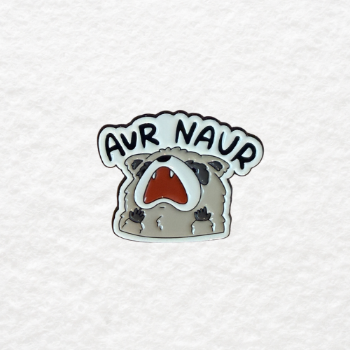 Aur Naur enamel pin